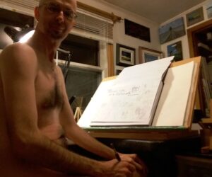 save the date for artist chat feb 17